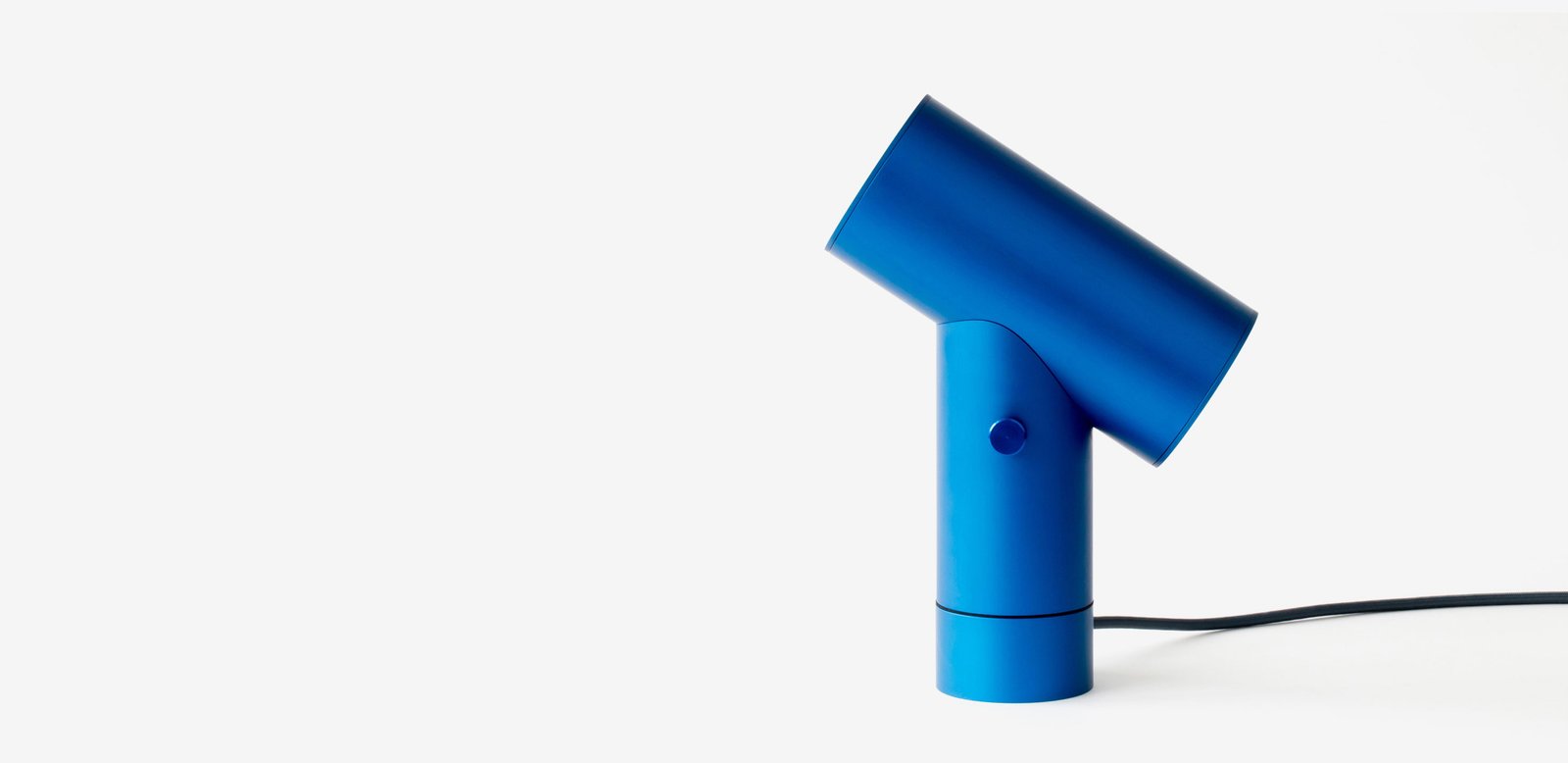 High Beam adjustable desk lamp in cobalt blue